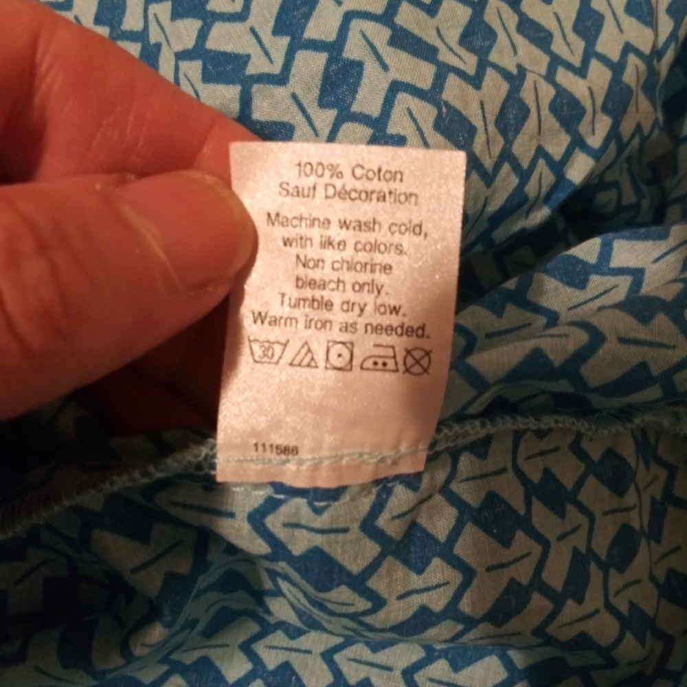 J.Crew Turquoise Boho Embroidered Blouse - Picture 7 of 7